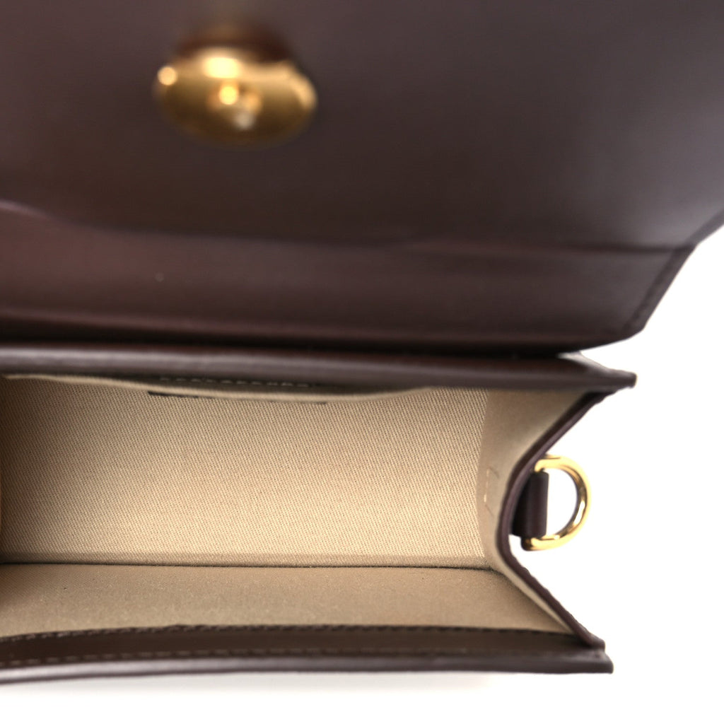Smooth Calfskin Le Chiquito Noeud Dark Brown