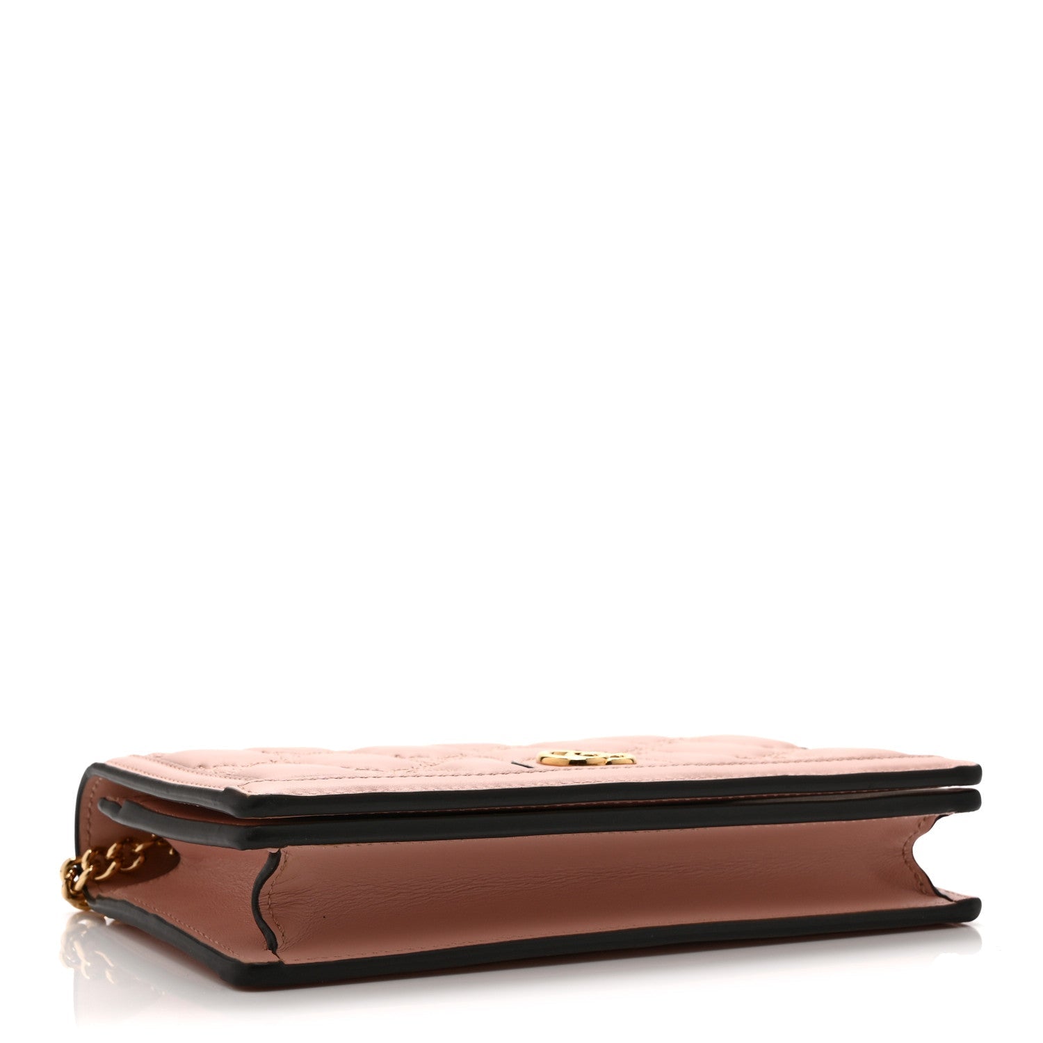 Calfskin GG Matelasse Chain Wallet Rhodamine Light Pink