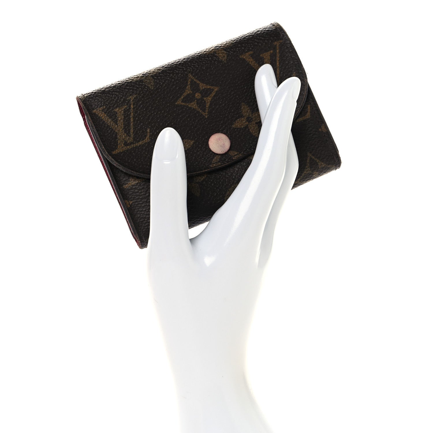 Monogram Rosalie Coin Purse Fuchsia