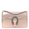Metallic Calfskin Super Mini Dionysus Shoulder Bag Rose Gold