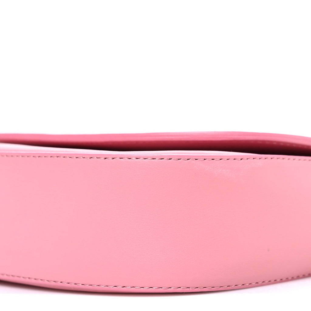 Calfskin Flap Crossbody Bag Peony