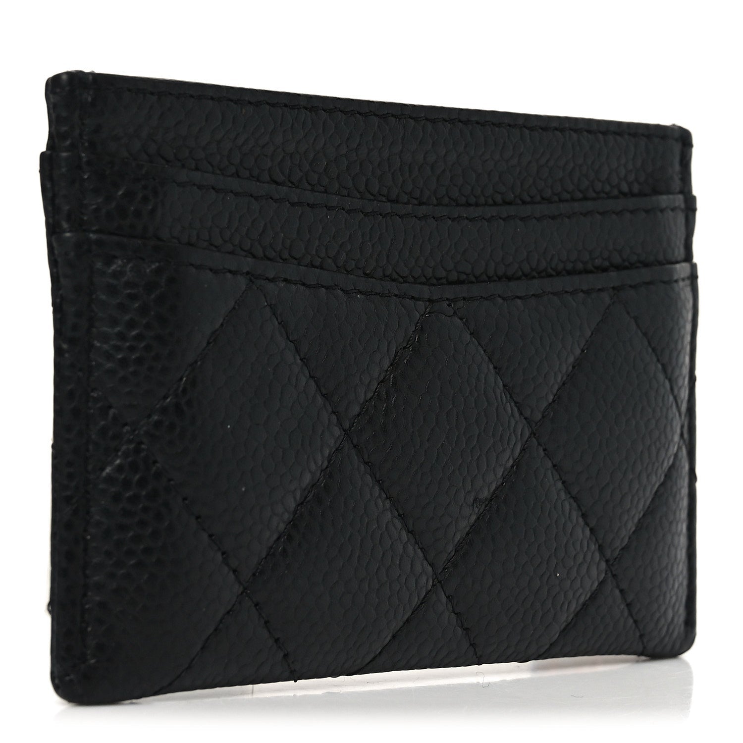 Caviar Quilted  Holder Black
