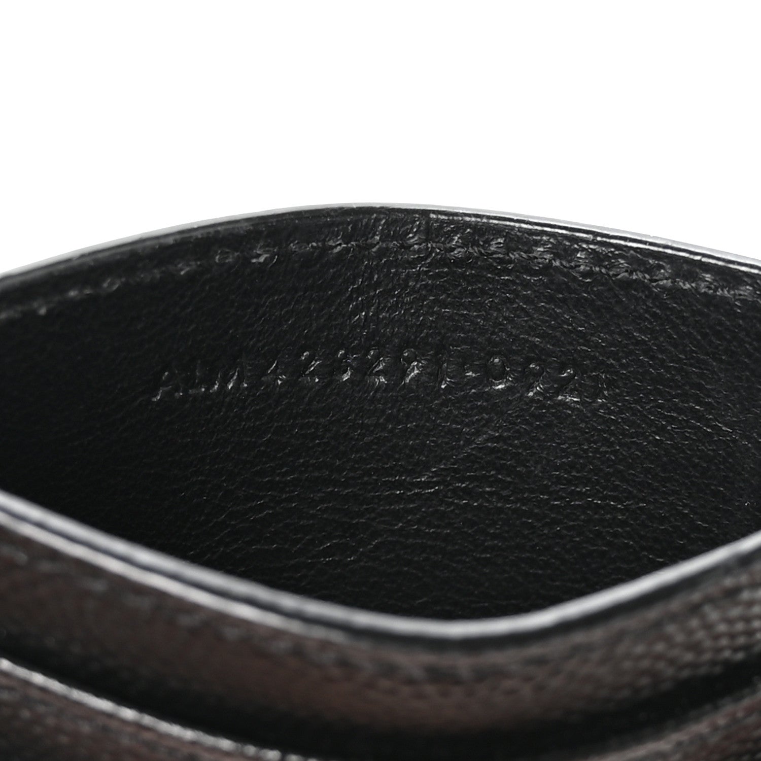 Grain De Poudre Matelasse Chevron Monogram Credit  Case Black