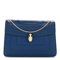 Calfskin Serpenti Forever Shoulder Bag Navy