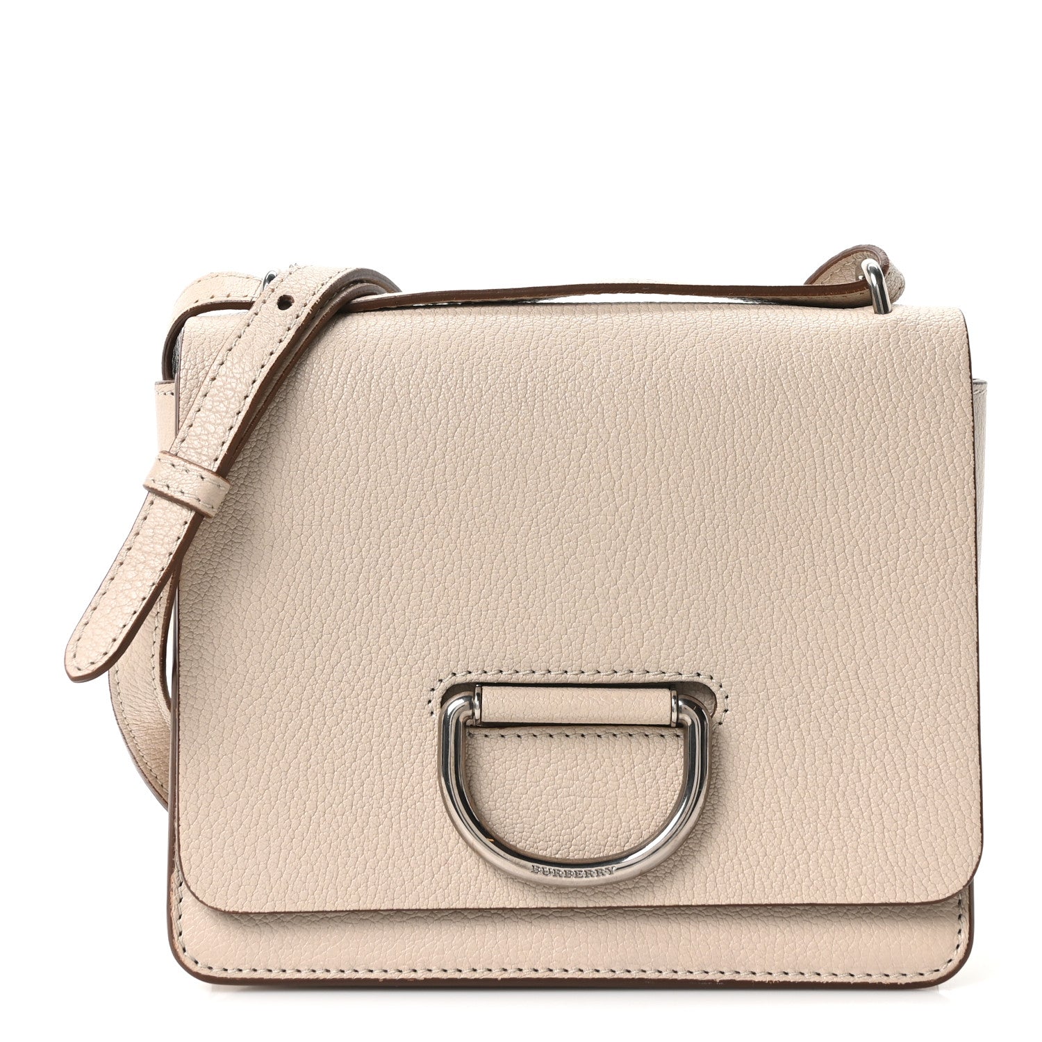 Goatskin Small D-Ring Bag Beige