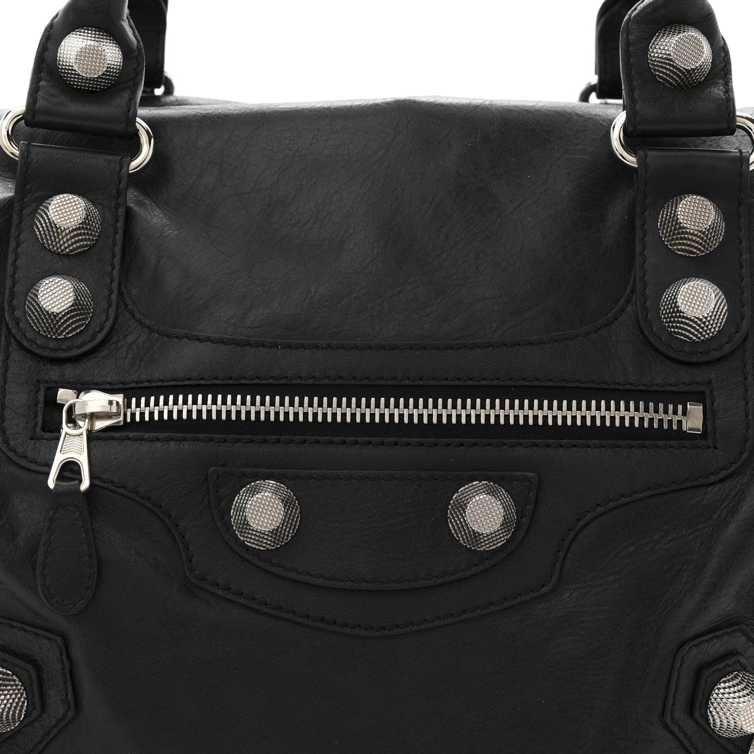 Agneau Giant 21 Silver Hardware Mid Day Black