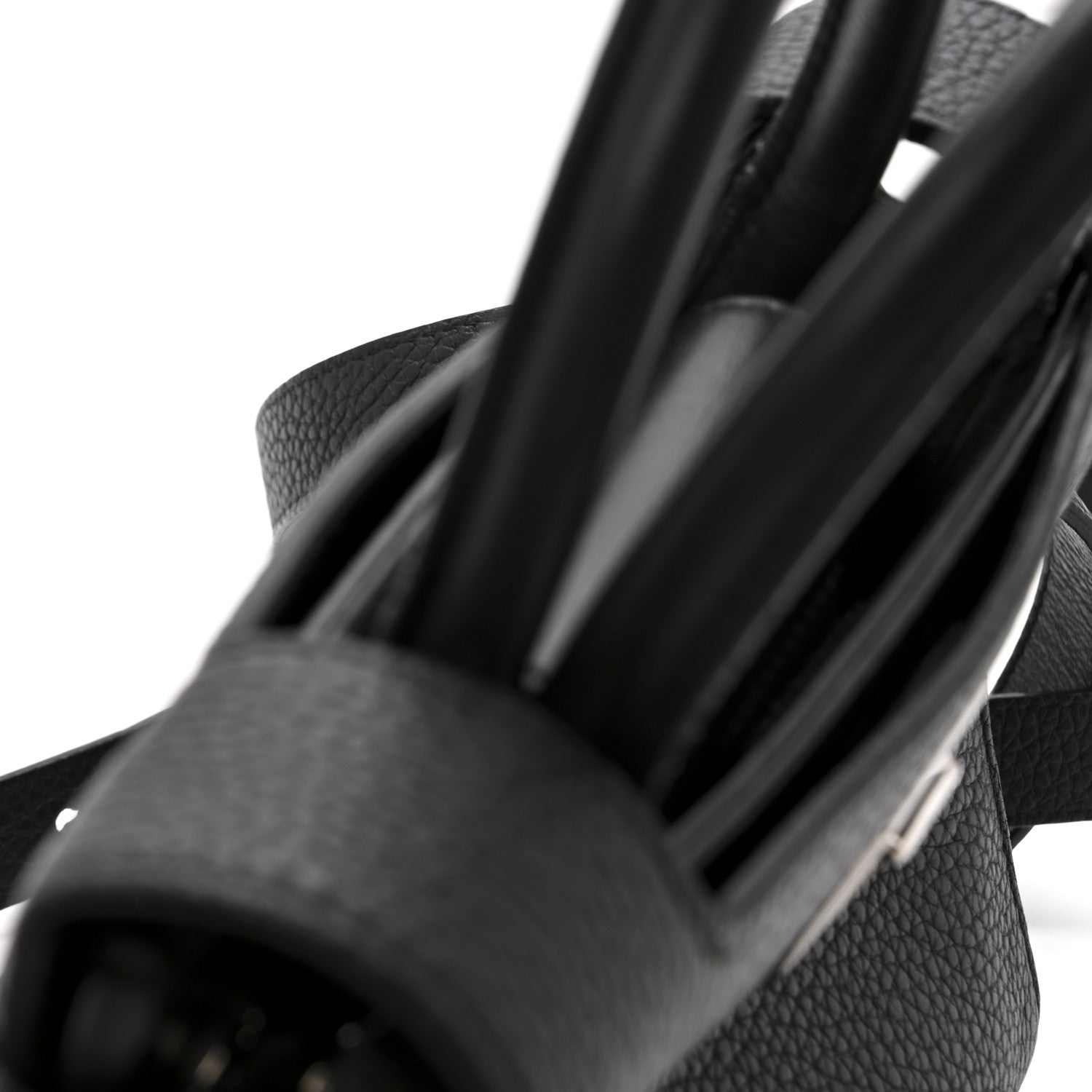 Grained Calfskin Mini Diorever Flap Black