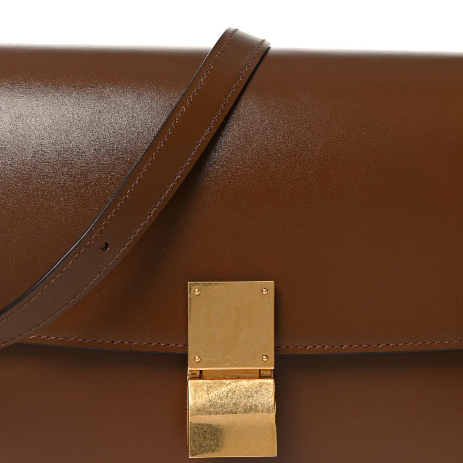 Box Calfskin Medium Classic Box Flap Bag Camel