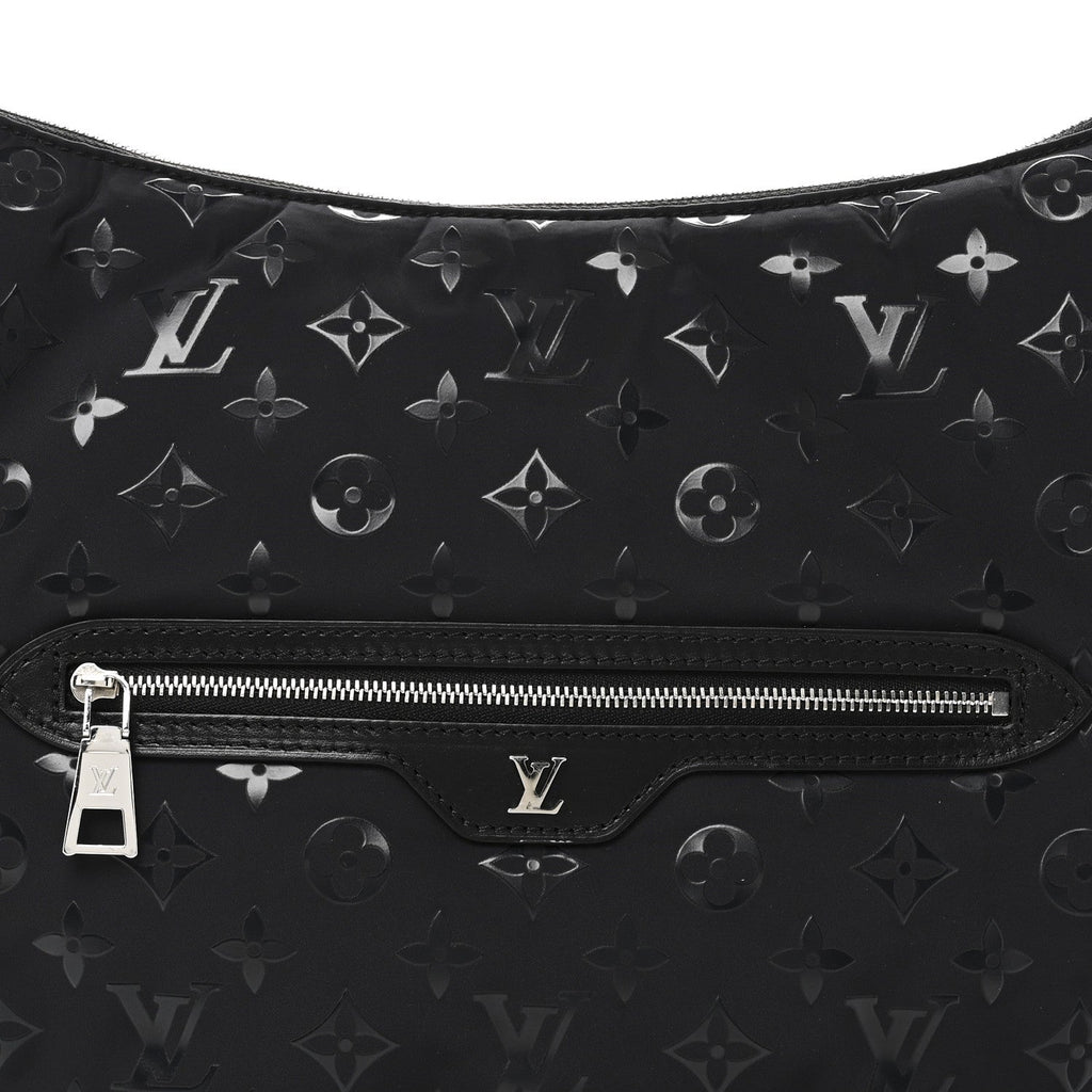 Nylon Monogram Loop Pocket Hobo Polar Night