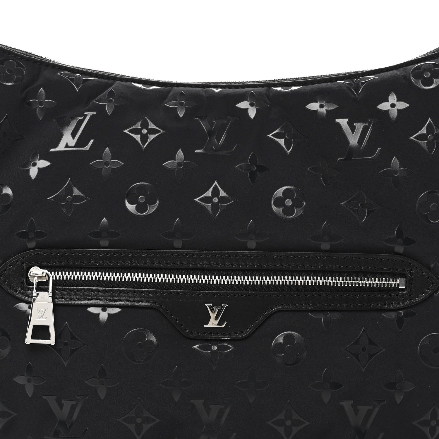 Nylon Monogram Loop Pocket Hobo Polar Night