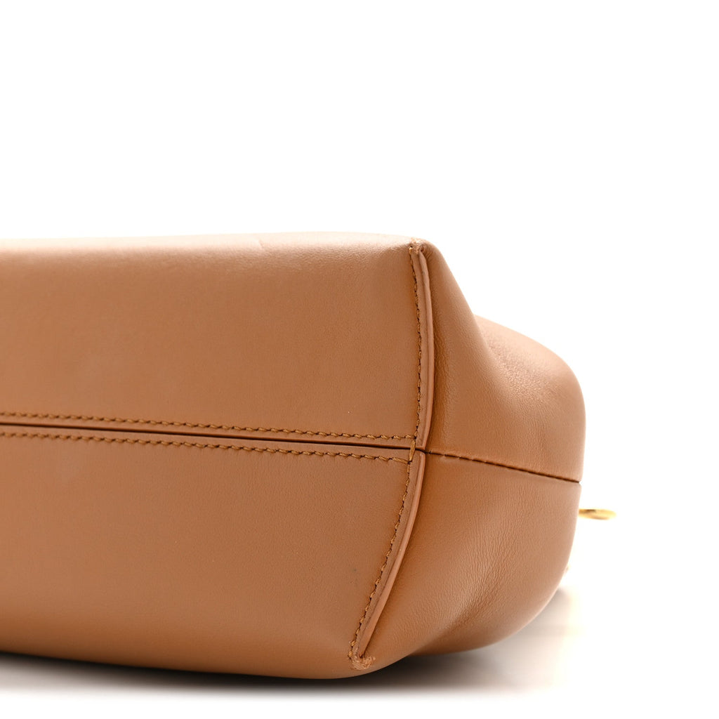 Shiny Nappa Small Fendi First Caramello