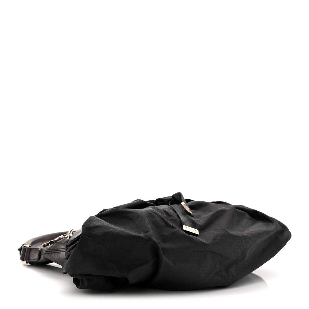 Satin Ballet Evening Bag Black