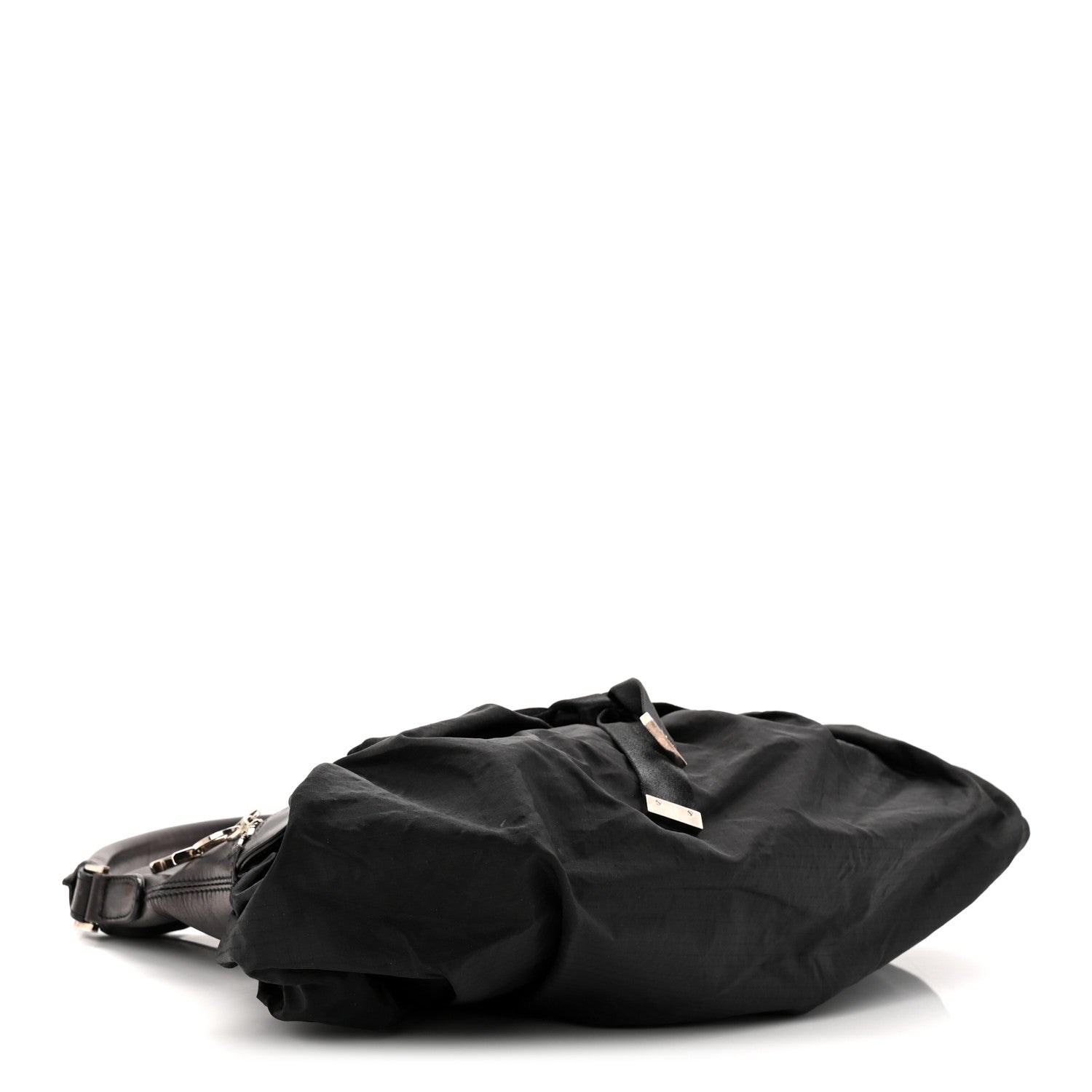 Satin Ballet Evening Bag Black