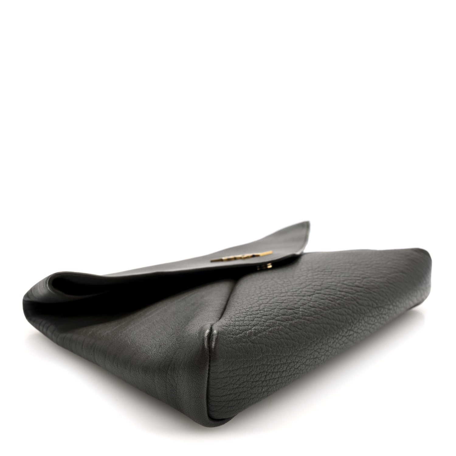 Grained Lambskin Large Cassandre Envelope Pouch Light Musk