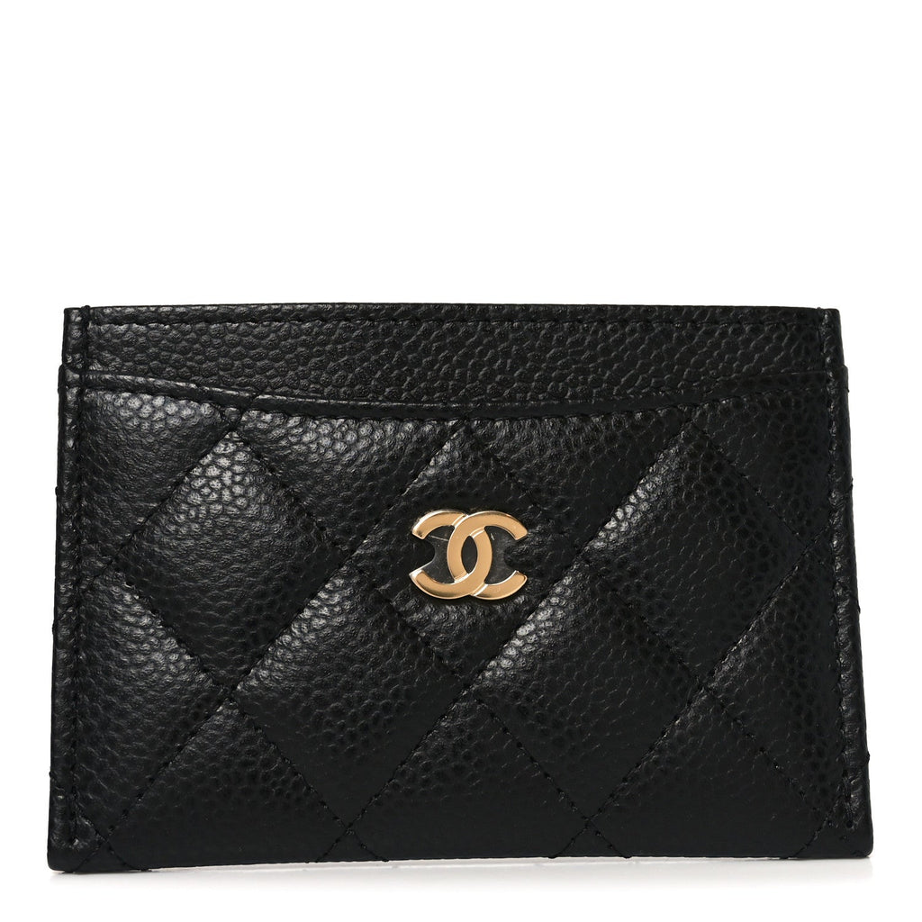 Caviar Quilted  Holder Black