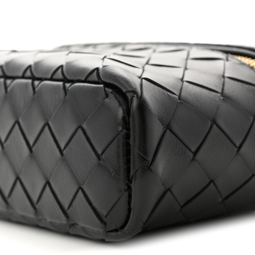 Calfskin Intrecciato Bang Bang Vanity Case Black