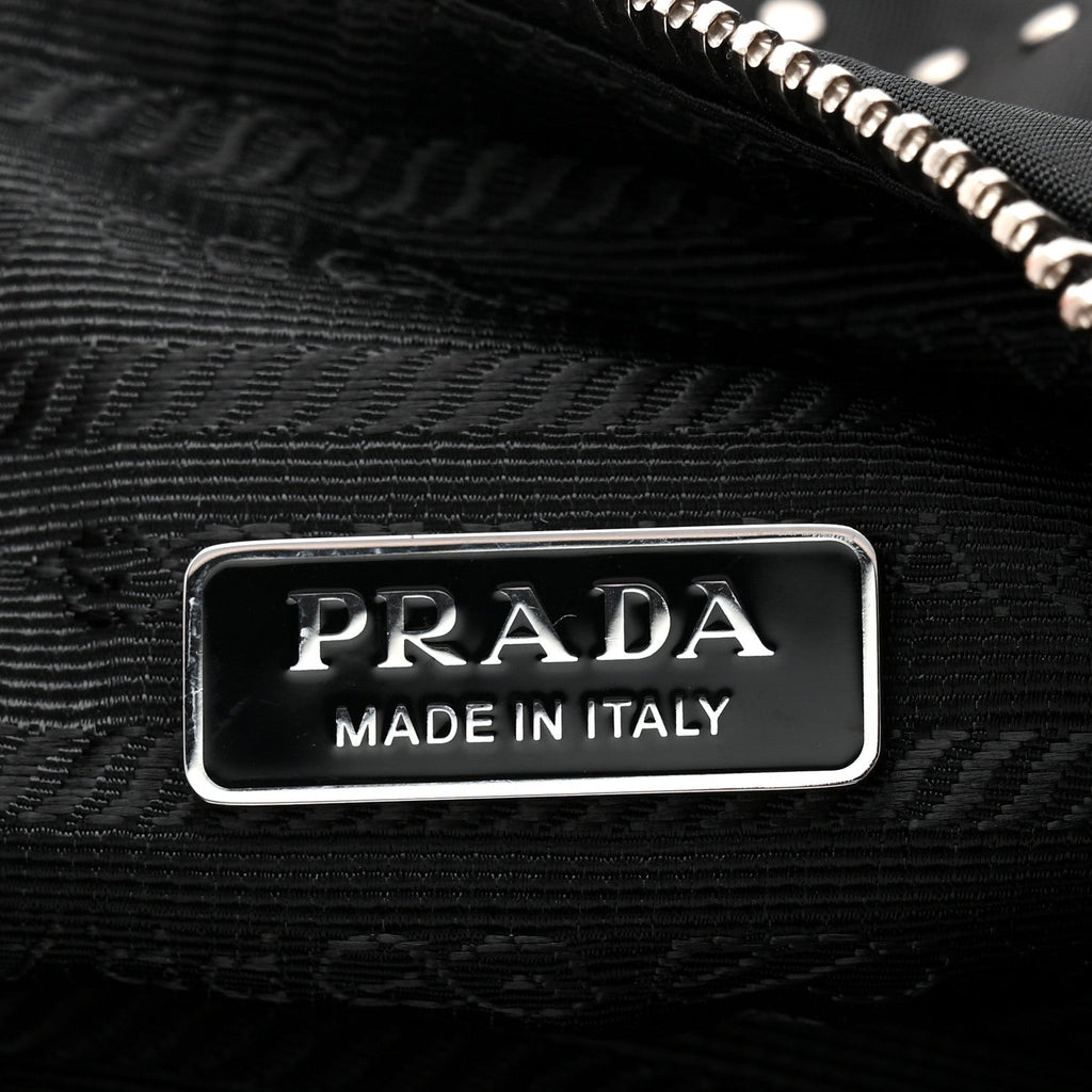 Re-Nylon Vela Studs Mini Re-Edition 2000 Bag Black