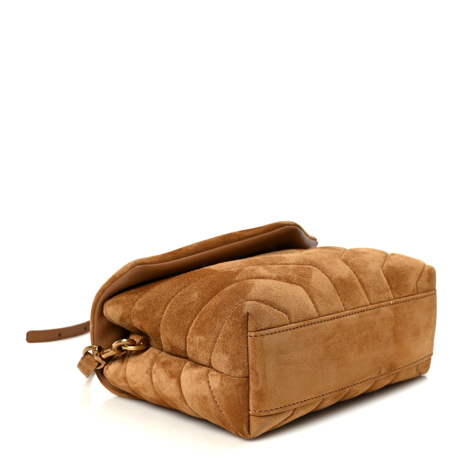 Suede Toy Loulou Shoulder Bag Cinnamon