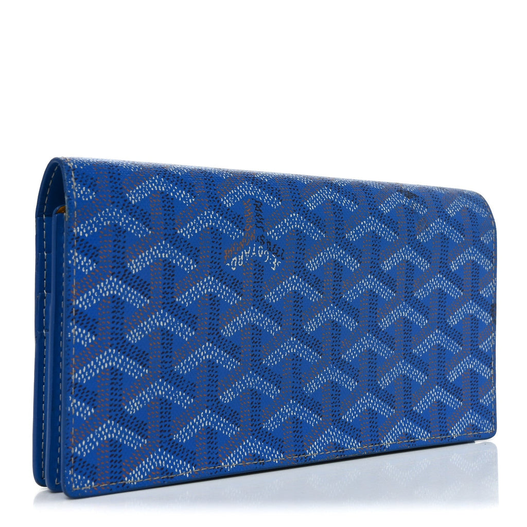 Goyardine Richelieu Wallet Sky Blue