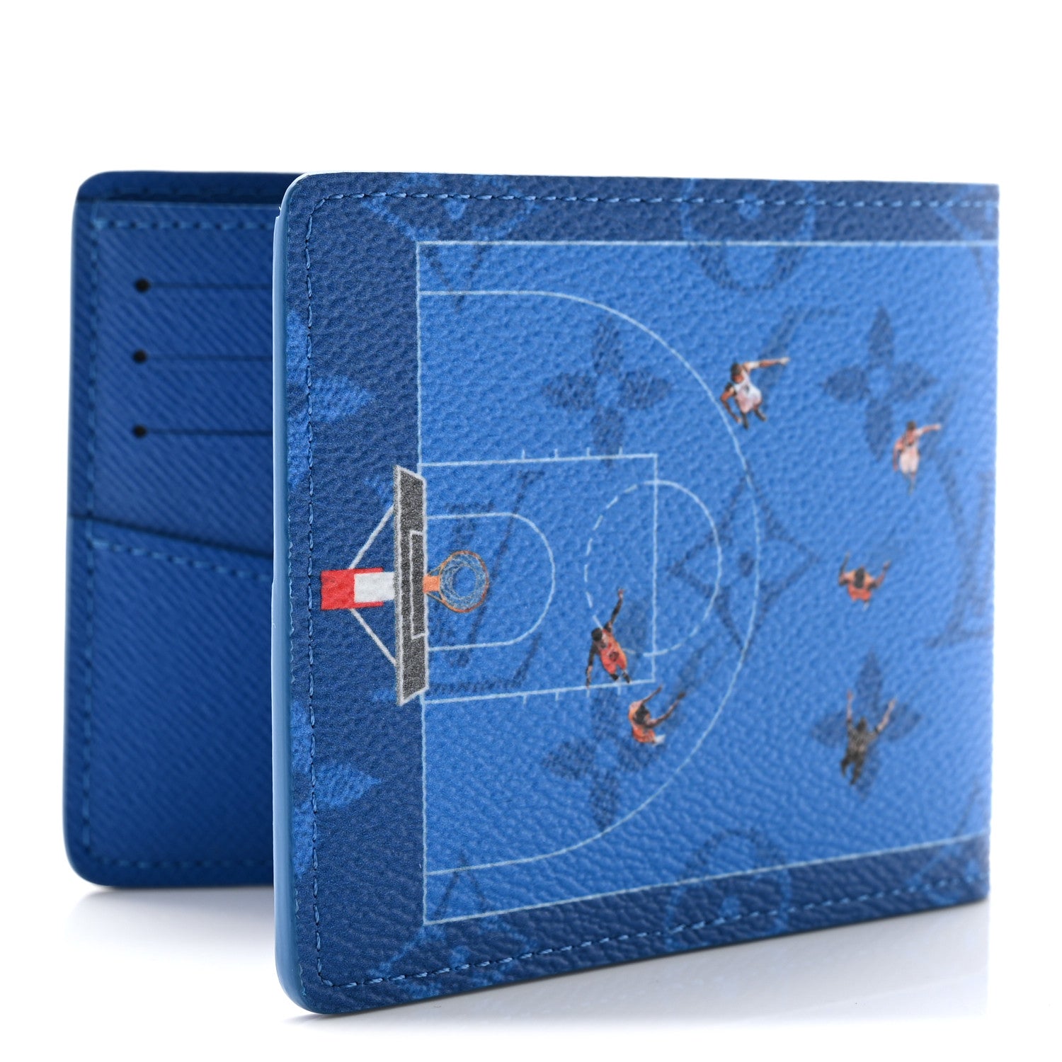 Monogram Slender Wallet Basketball Blue