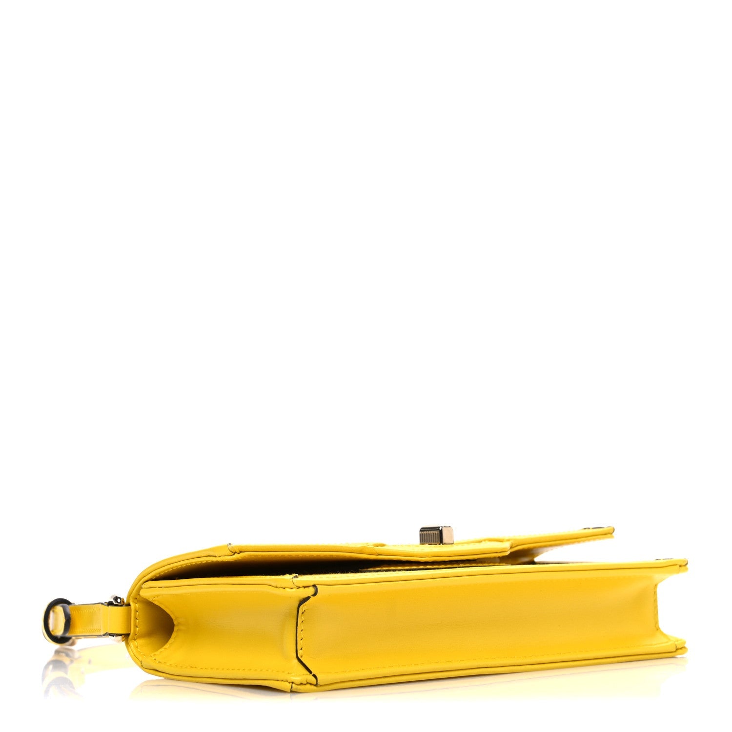 GG Monogram Scratch Lux Calfskin Mini Luce Shoulder Bag Yellow