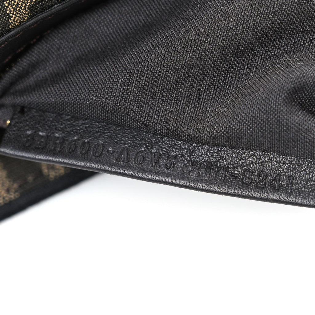 Fabric Jacquard FF 1974 Medium Baguette Tobacco Moro Black