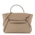 Grained Calfskin Mini Belt Bag Light Taupe