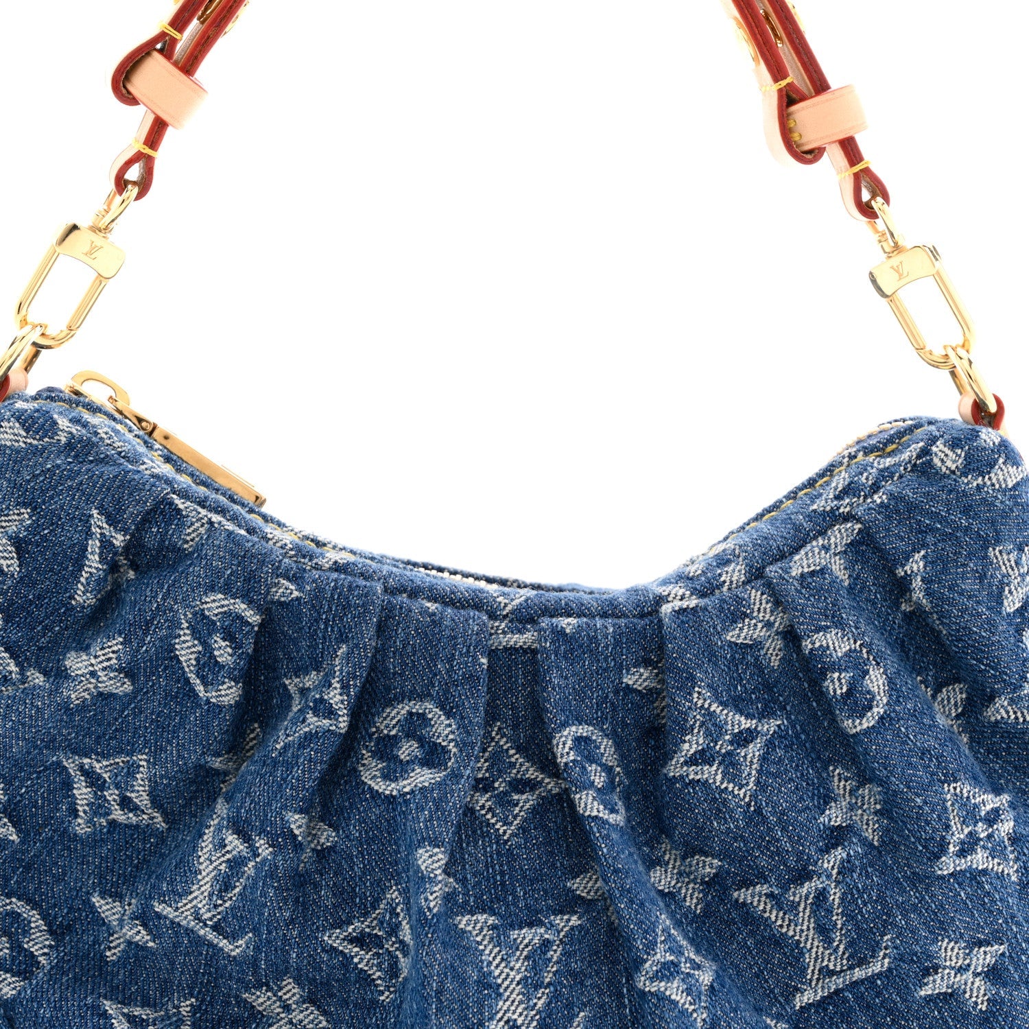 Monogram Denim Pochette Valley Blue