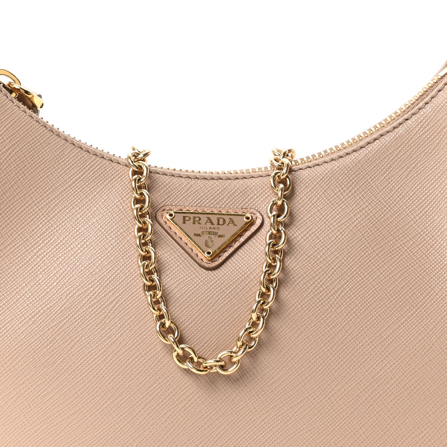 Saffiano Lux Re-Edition 2005 Shoulder Bag Cammeo