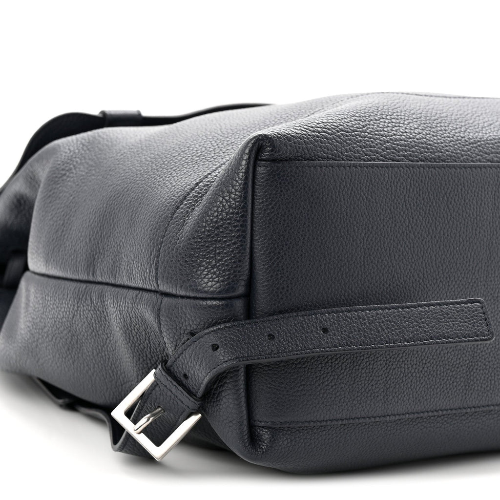 Grained Calfskin Sac De Jour Backpack Navy