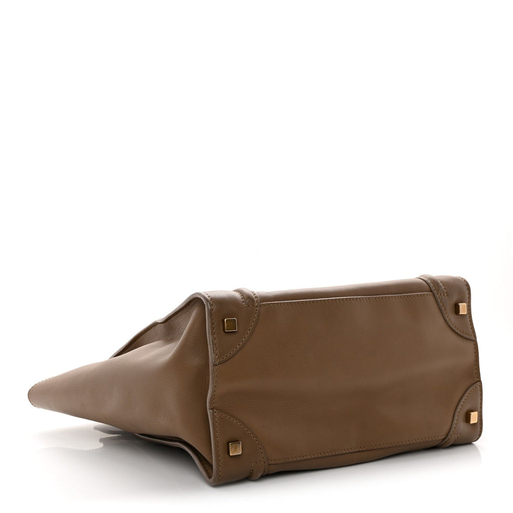 Smooth Calfskin Mini Luggage Camel