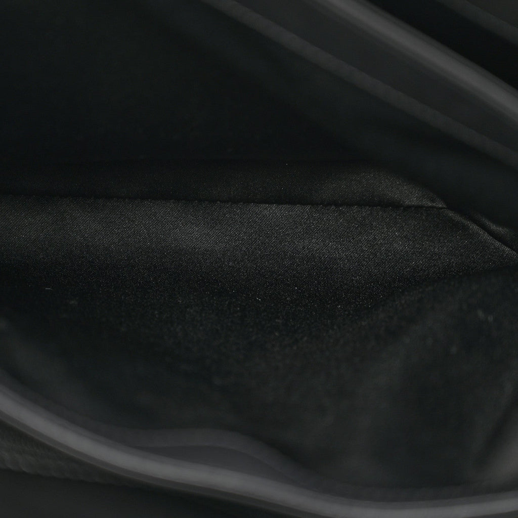 Lambskin Quilted Jumbo Chanel by 4 Flap Black