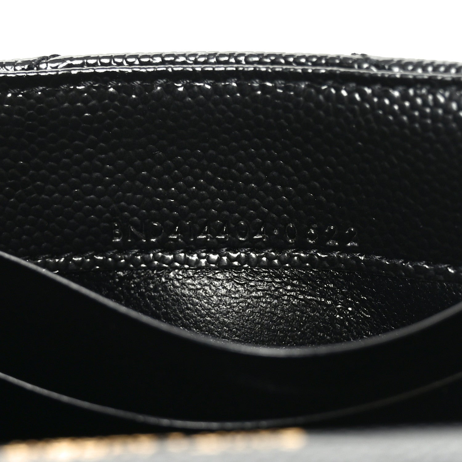 Grain De Poudre Matelasse Chevron Small Monogram Envelope Wallet Black