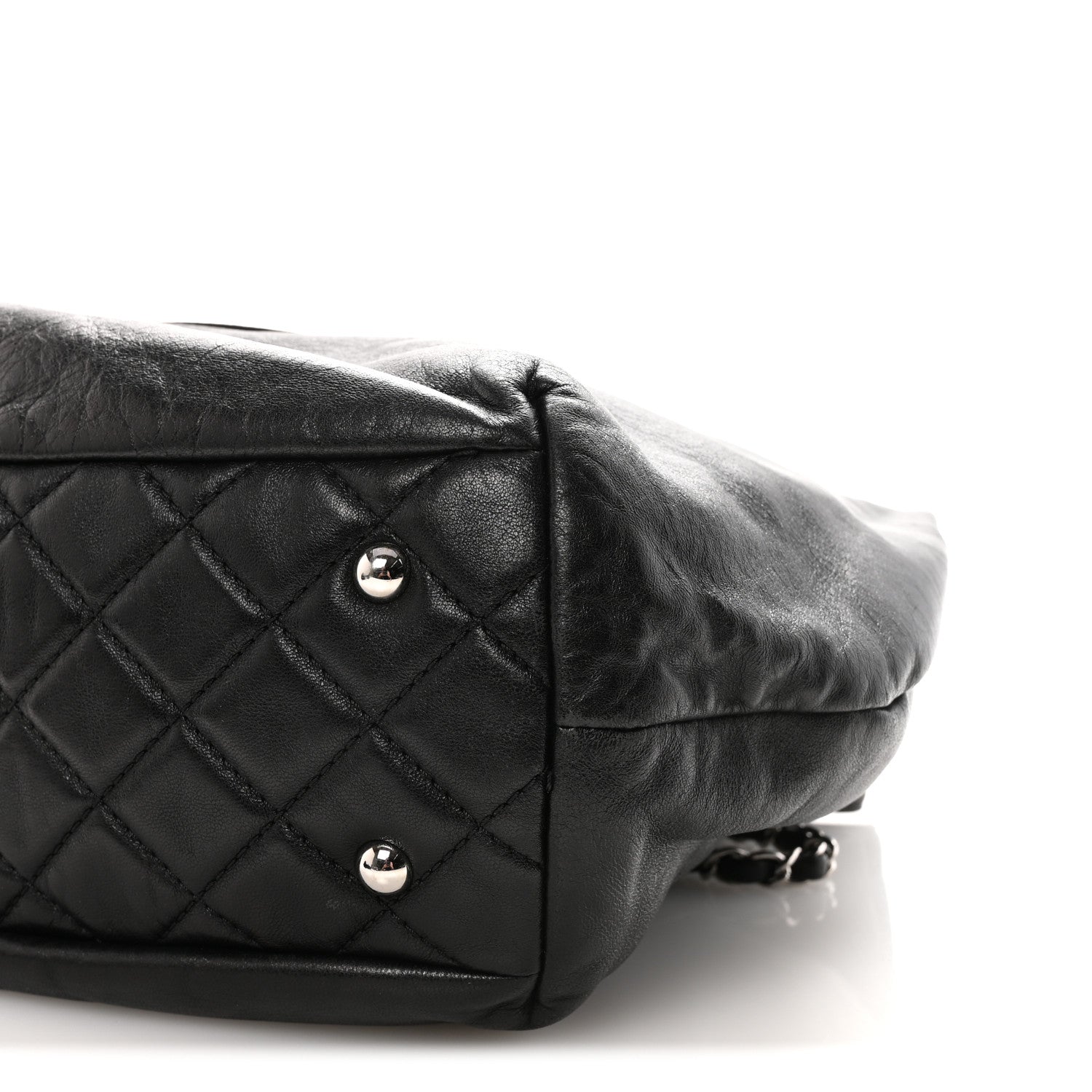 Calfskin Large Trianon Tote Black