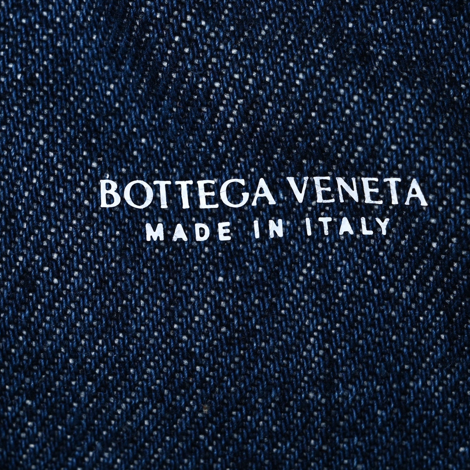 Nappa Denim Intrecciato Mini Wallace Abyss Indigo