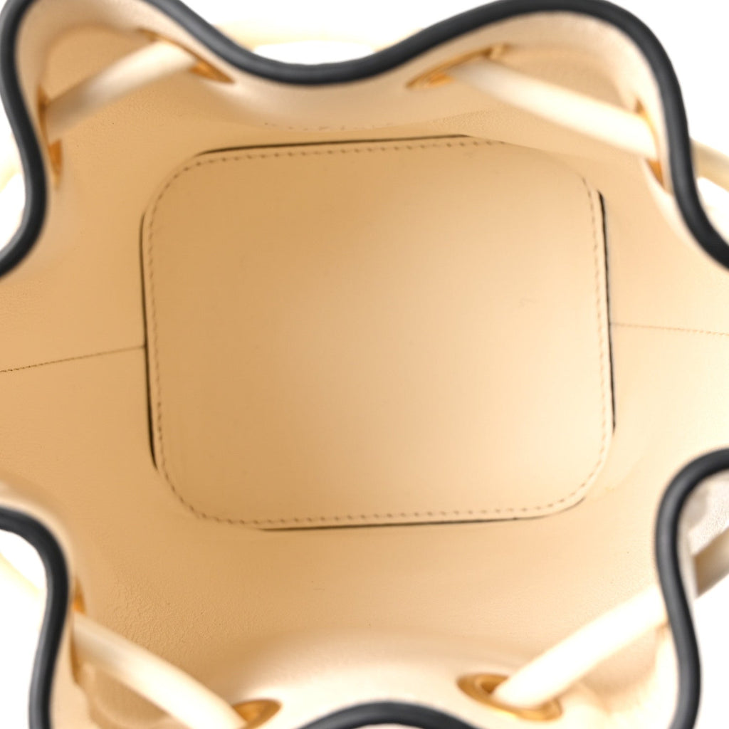 Nappa Mini VLogo Signature Bucket Bag Light Ivory