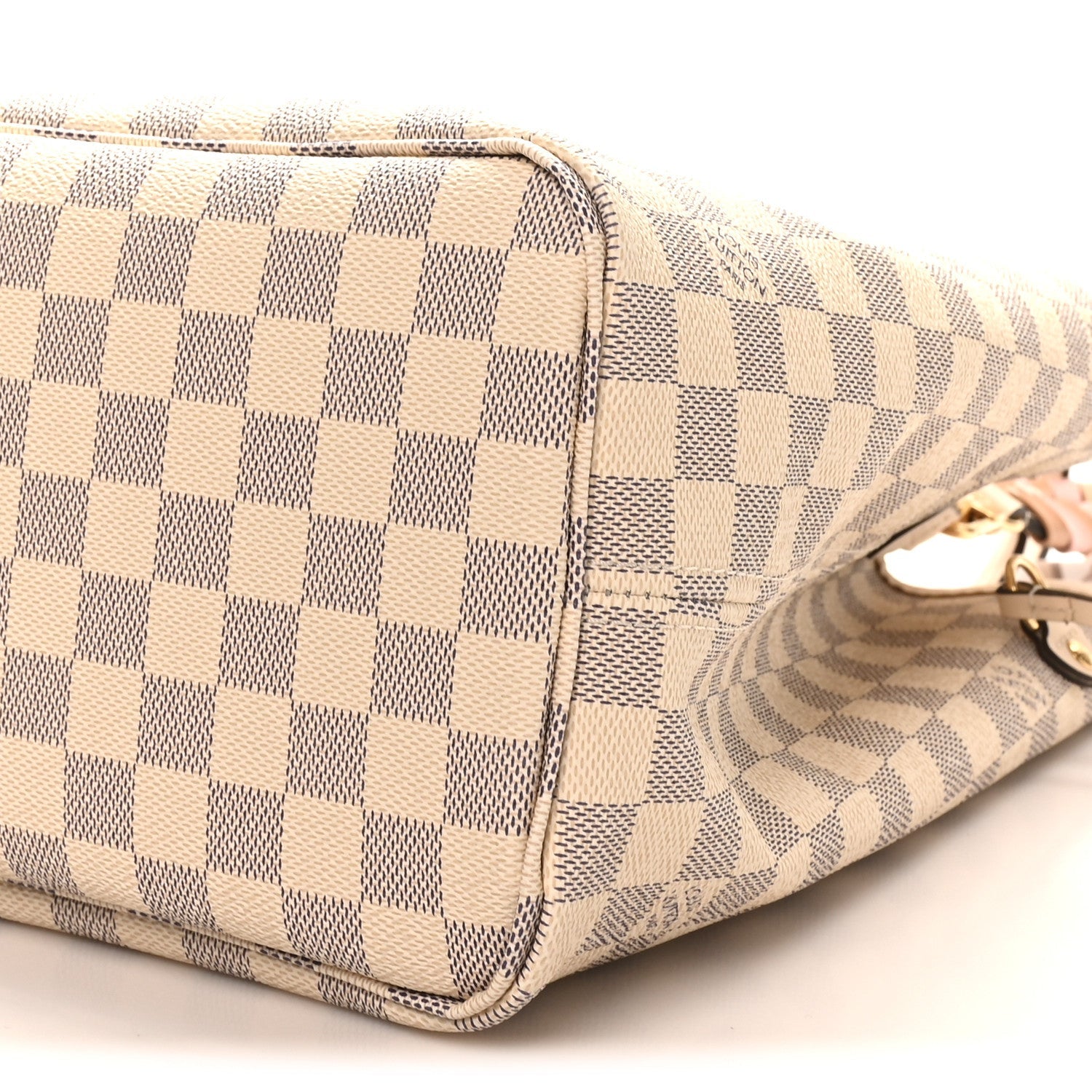 Damier Azur Braided Neverfull MM Pink