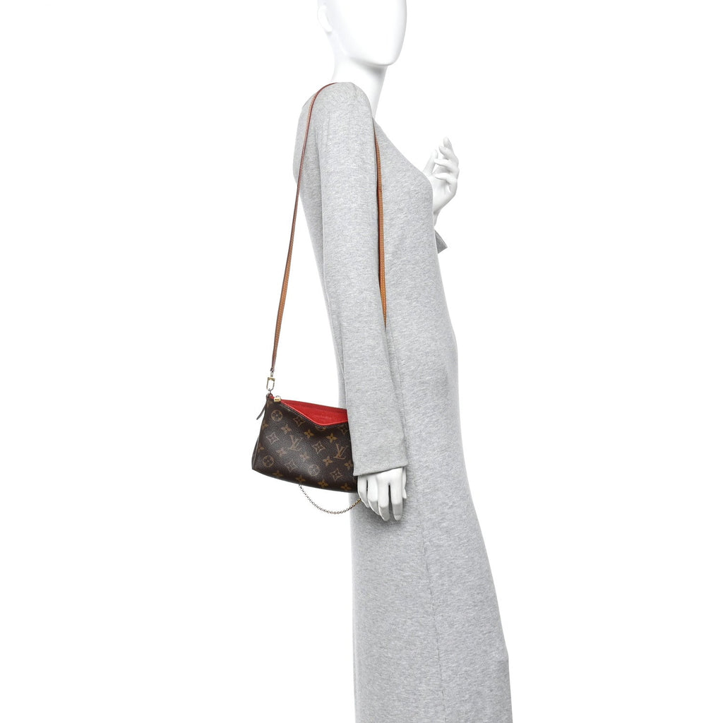 Monogram Pallas Clutch Cherry