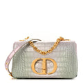 Metallic Alligator Small Caro Bag Multicolor