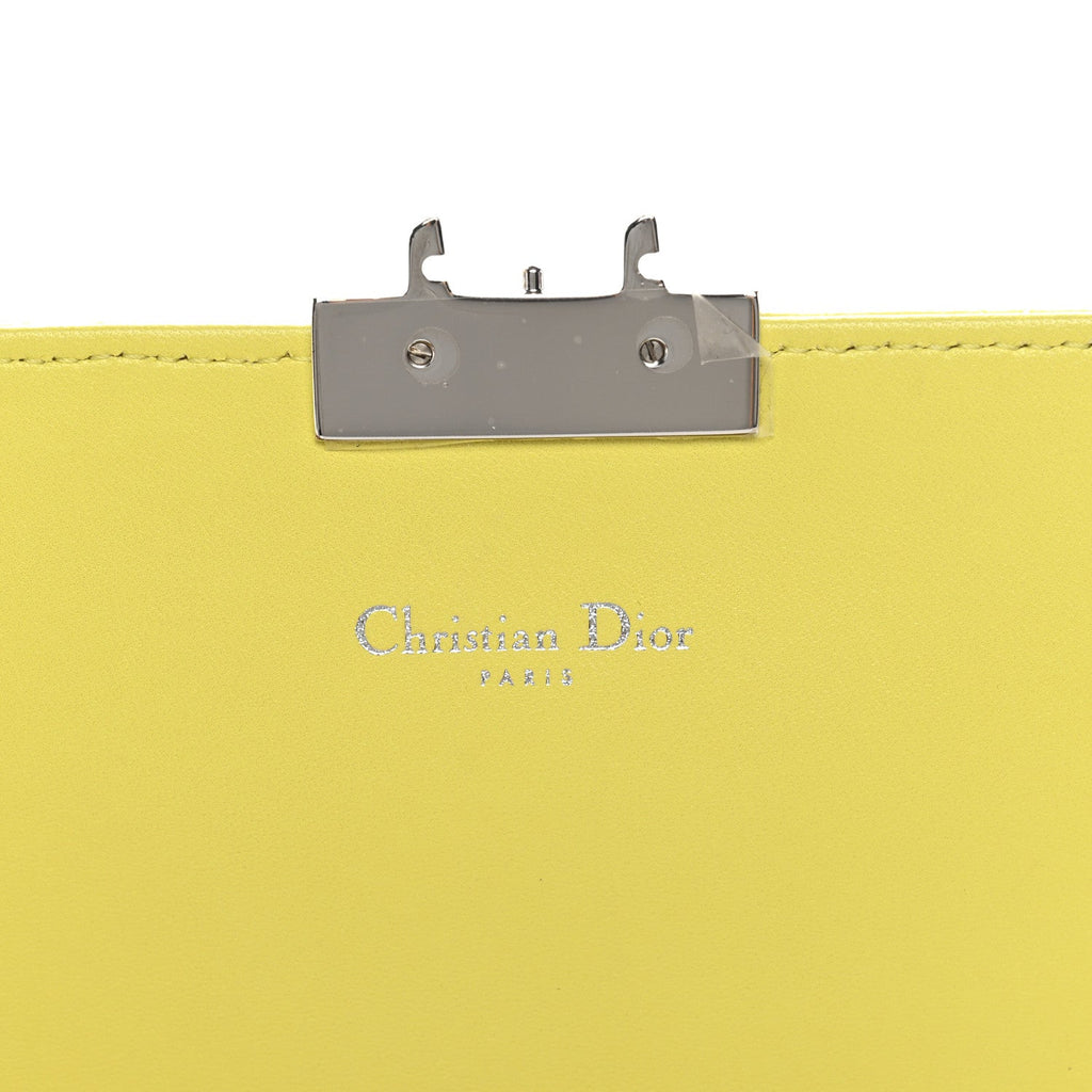 Lambskin Cannage Miss Dior Promenade Pouch Citron