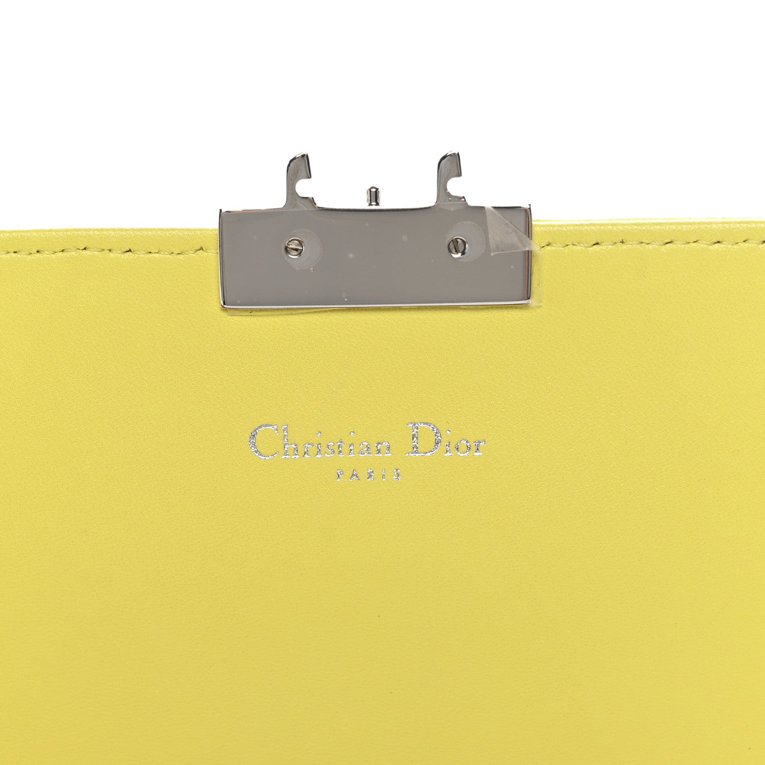 Lambskin Cannage Miss Dior Promenade Pouch Citron