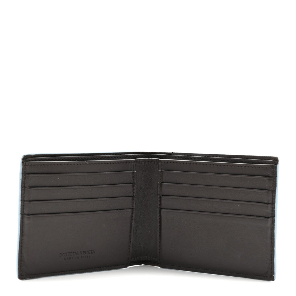 Nappa Intrecciato Bi-Fold Wallet Ebano