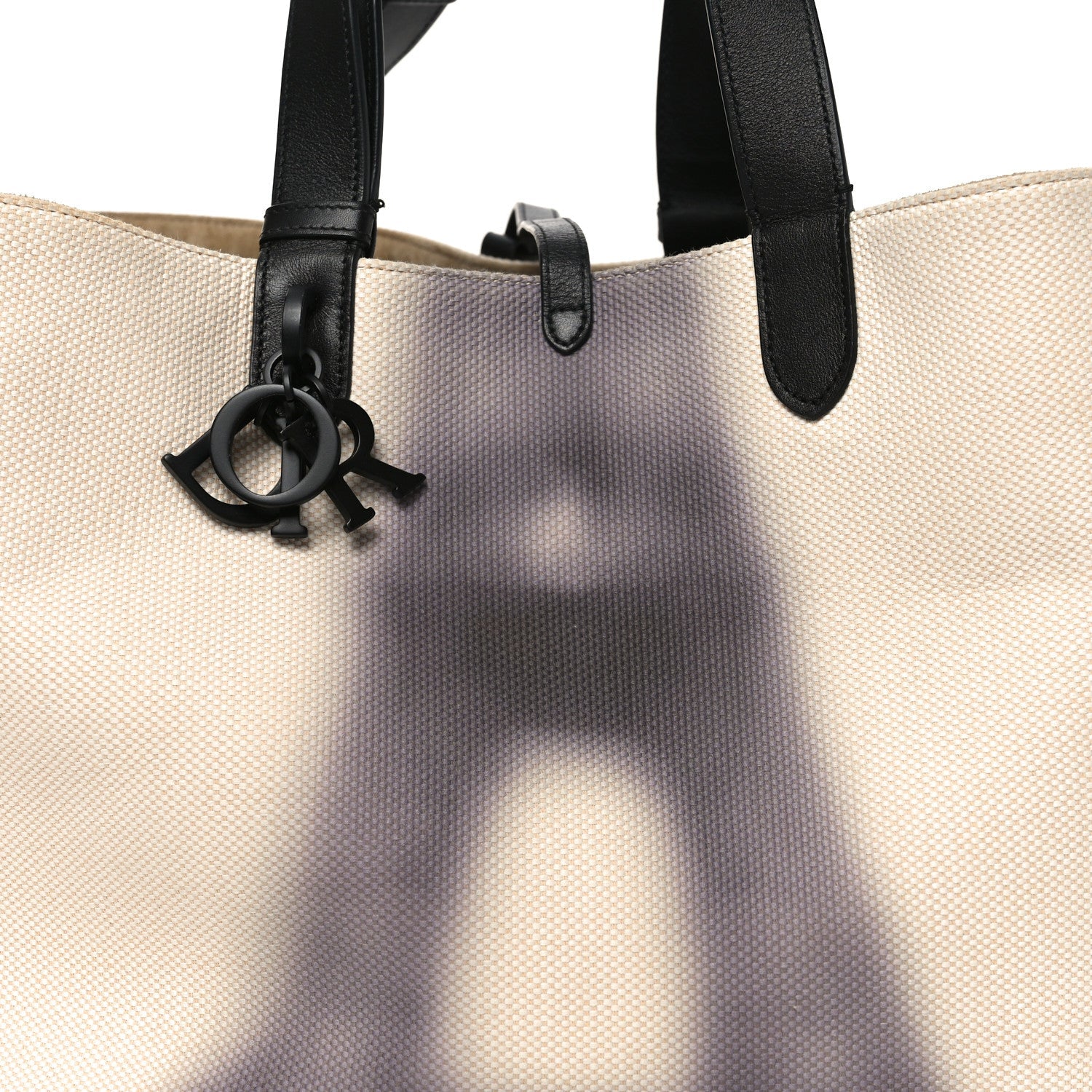 Canvas Large Eiffel Tower Toujours Beige Black
