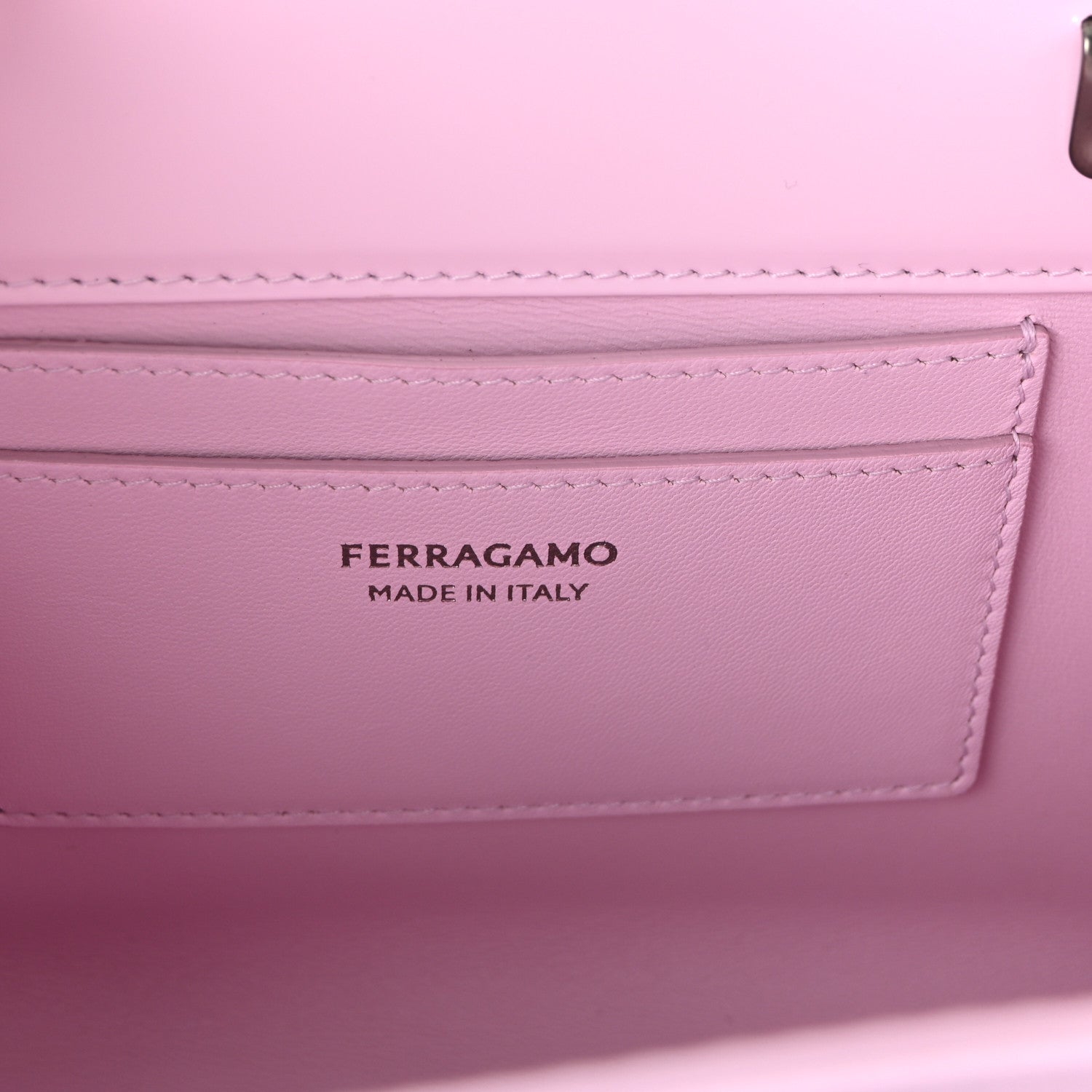 Brushed Calfskin Mini Wanda Top Handle Bag Bubble Gum