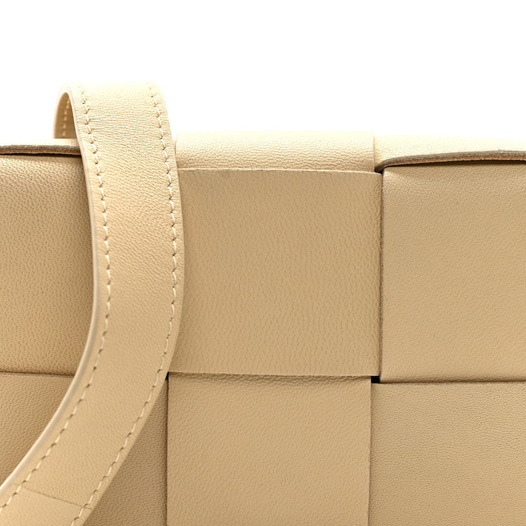 Lambskin Maxi Intrecciato Extra Mini Cassette Crossbody Bag  Porridge