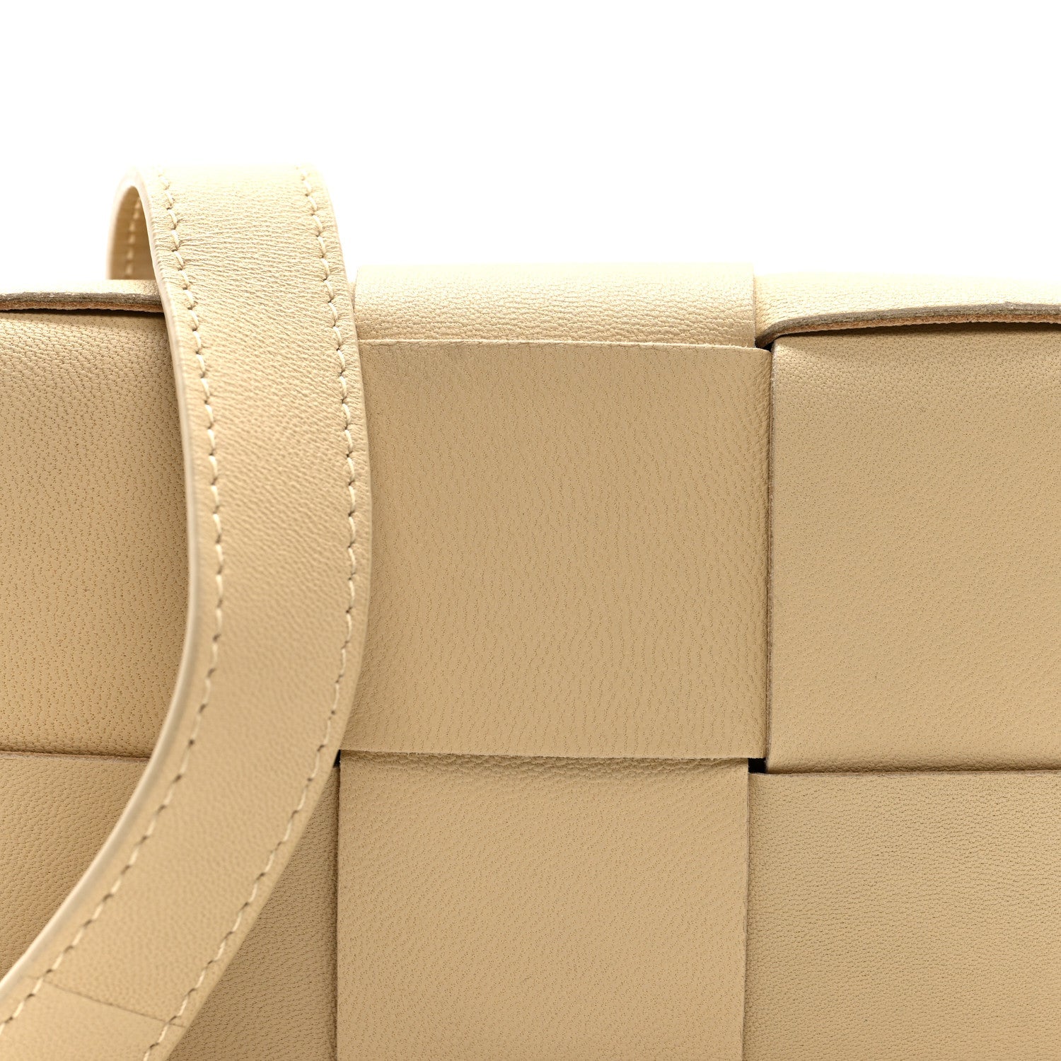 Lambskin Maxi Intrecciato Extra Mini Cassette Crossbody Bag  Porridge