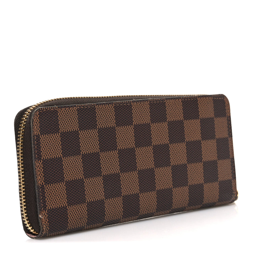 Damier Ebene Clemence Wallet Rose Ballerine