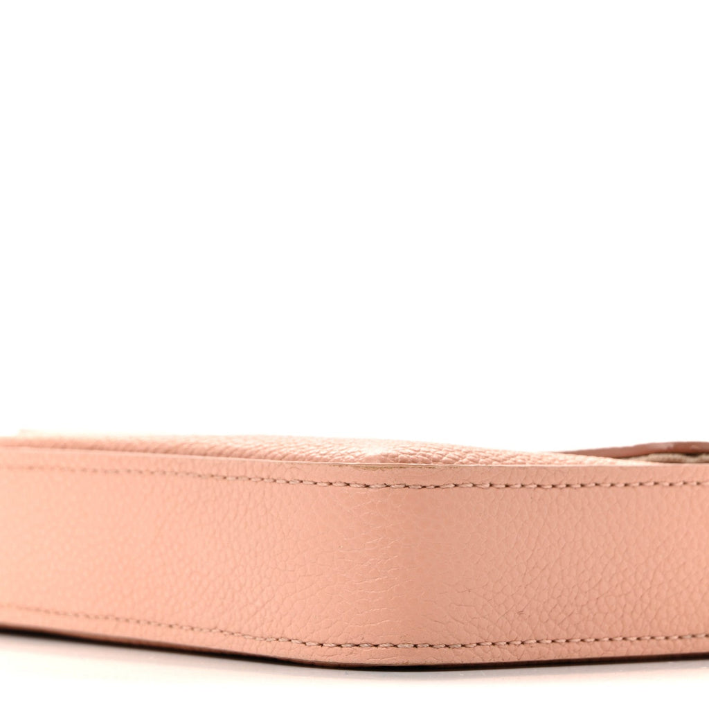 Empreinte Monogram Giant Felicie Pochette Chain Wallet Rose Trianon Creme