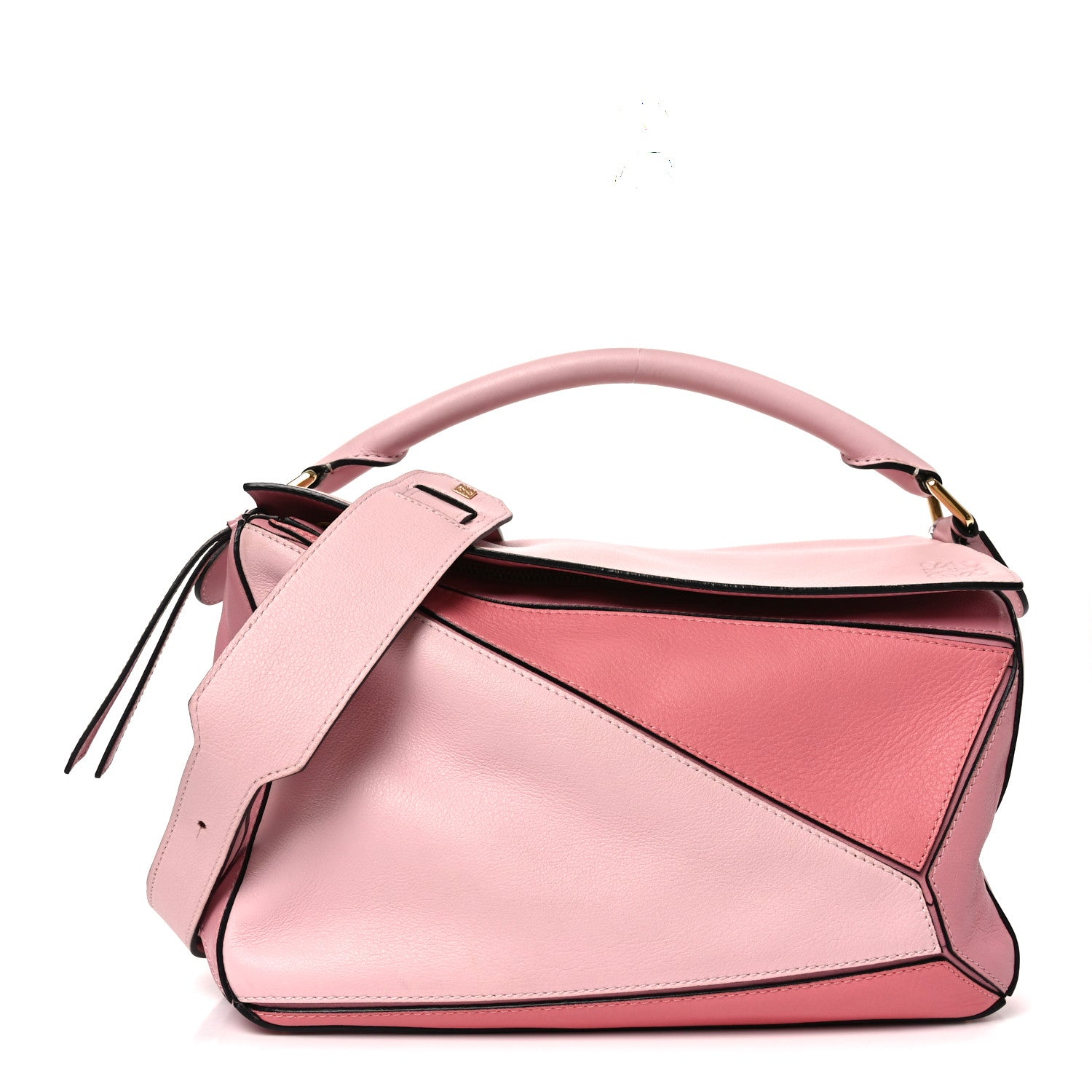Calfskin Large Puzzle Bag Soft Pink