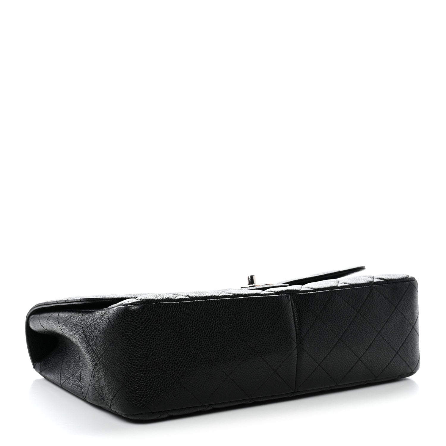 Caviar Quilted Jumbo Single Flap Black